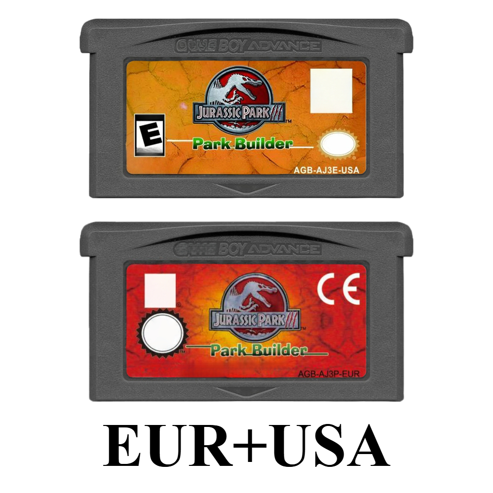 Retro Game Card - Jurassic Park III Park Builder GBA-Spielmodul