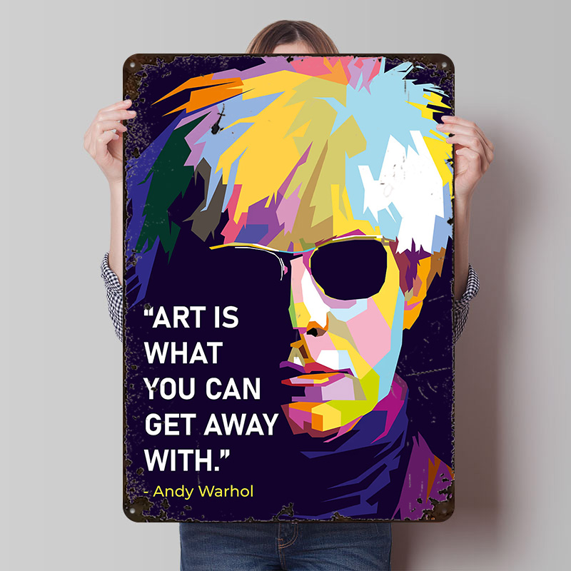 Retro Gaming Quotes - Andy Warhol Zitat Poster Individualisierte Vintage