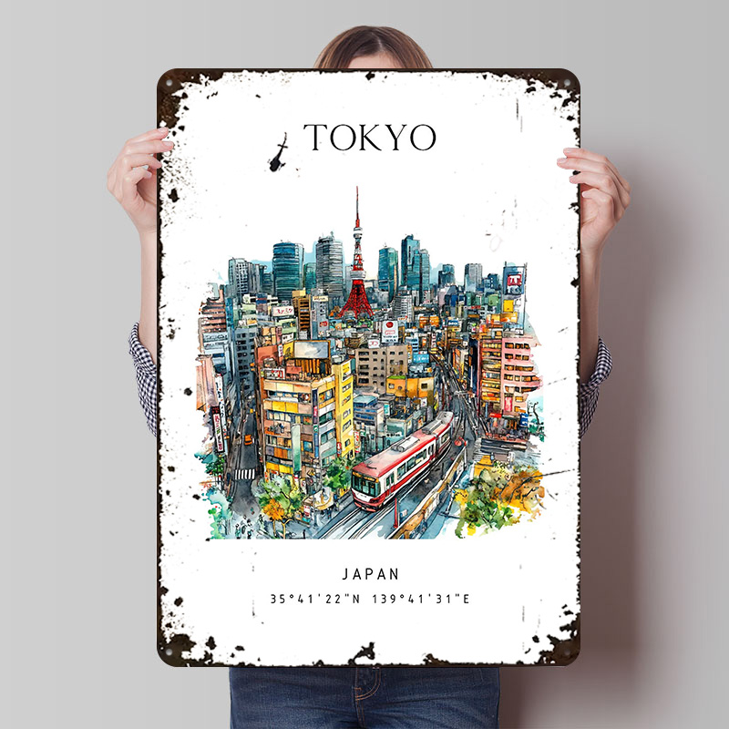 Retro Gaming Japan - Tokyo Japan Reise gedrucktes Poster, individuelle