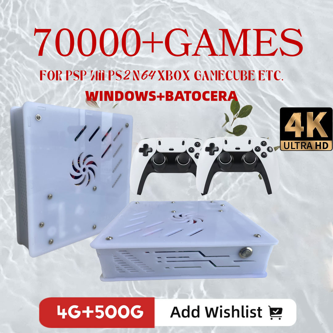 Retro Gaming System - 2026 Neue X8 Retro-Spielkonsole 500GB |