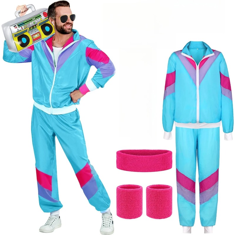 Retro Gaming Jacket - 80er 90er Jahre Kostüm für Männer