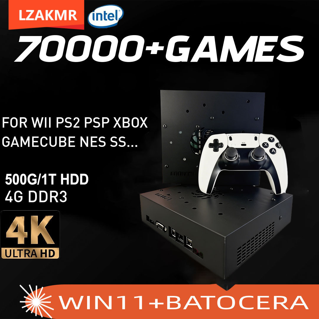 Retro Gaming System - Super-Spielkonsole X8 Pro 70000+ Spiele I3-3110M