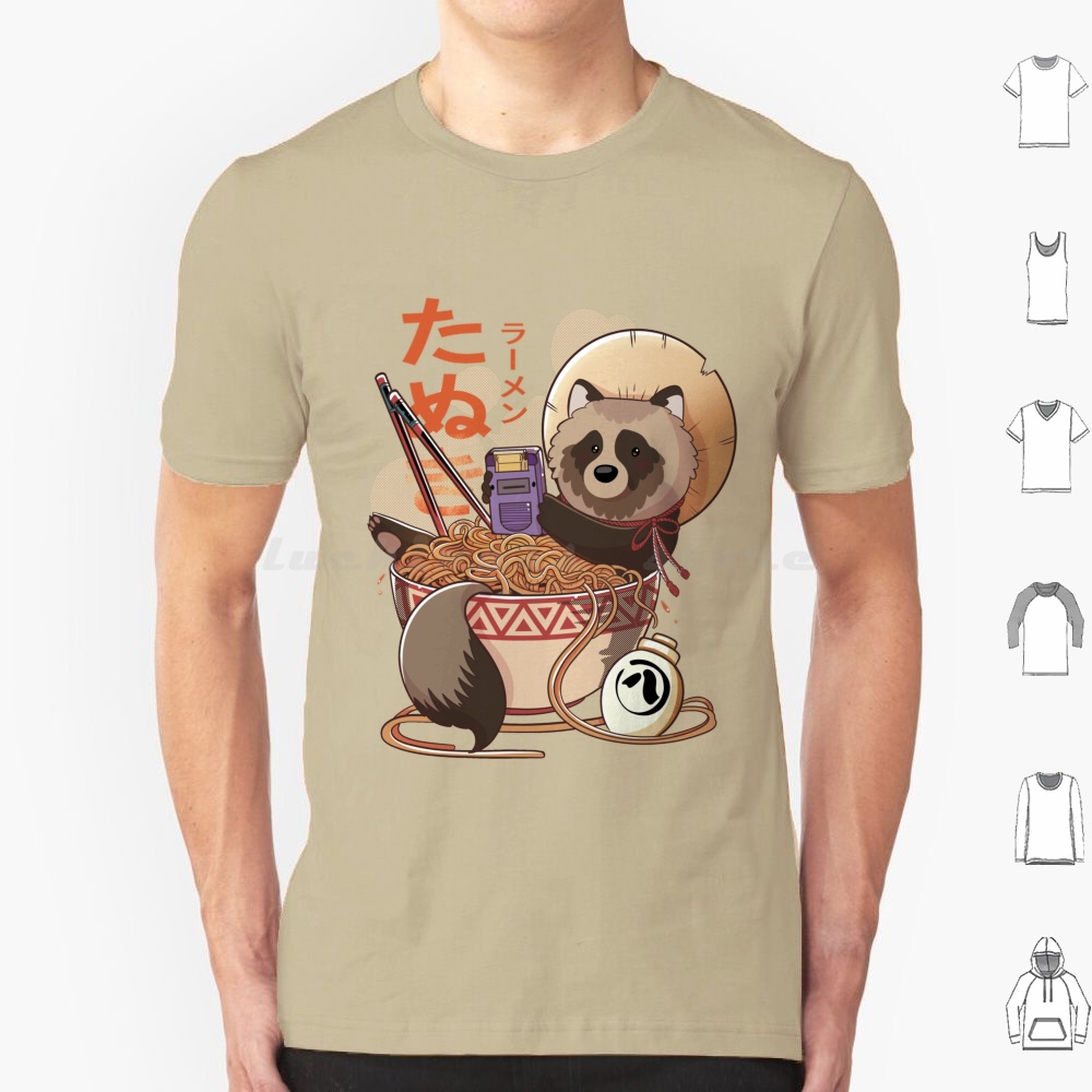 Retro Gaming Japan - Tanuki Ramen T-Shirt Große Größe 100