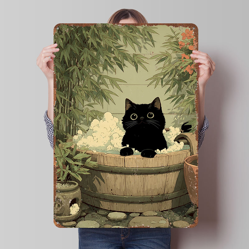Retro Gaming Japan - Schwarze Katze in Japan – Bedrucktes
