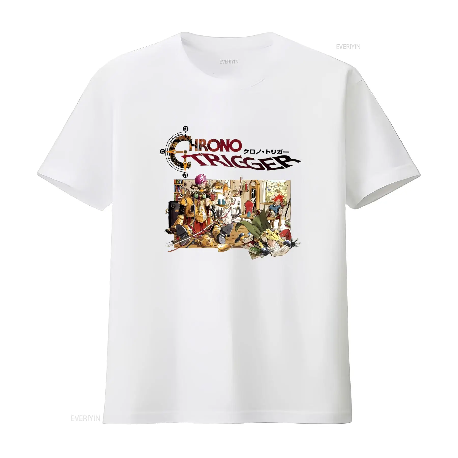 Retro Gaming T Shirts - Chrono Trigger Videospiel-Logo-T-Shirt, Größen S 5XL,