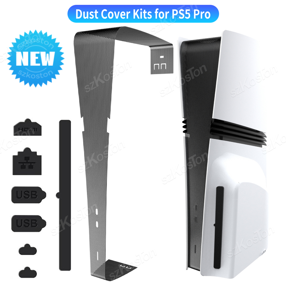Console Dust Cover - Staubschutz-Kits für PS5 Pro Spielkonsole, Lüfter,