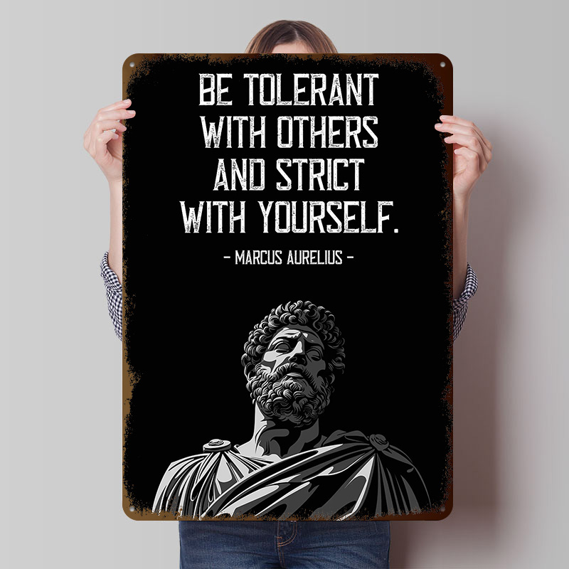 Retro Gaming Quotes - Marcus Aurelius Zitat Metallposter Personalisierte Wandkunst