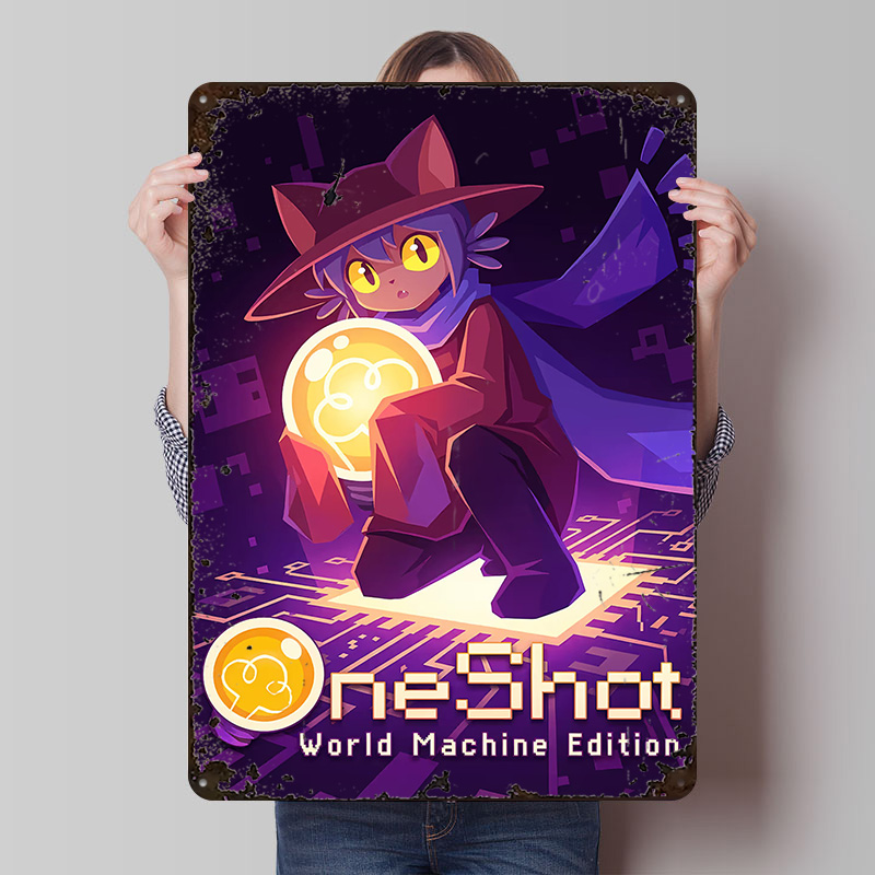 World Of Retro Gaming - OneShot World Machine Edition Spielcover-Poster, personalisierte