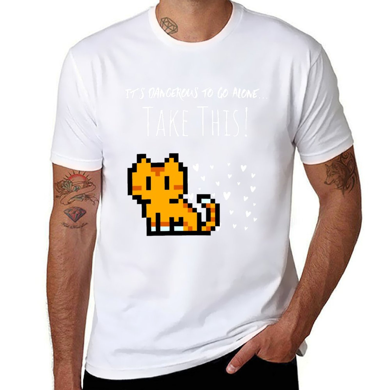 Retro Gaming Quotes - Retro-Gaming-Zitat „It's Dangerous to Go Alone“