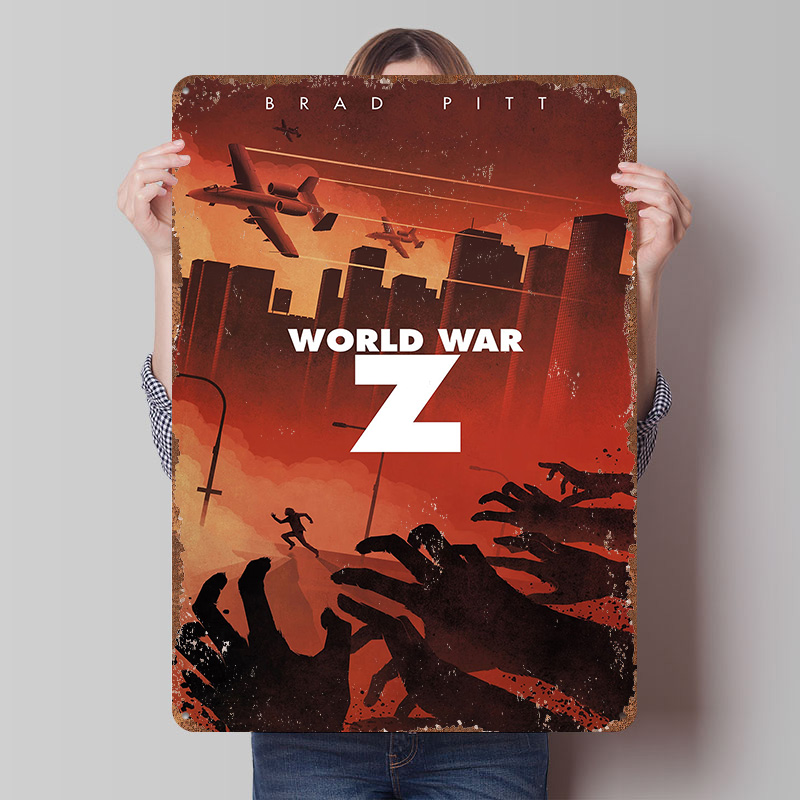 World Of Retro Gaming - World War Z Alternative Poster Individualisierte