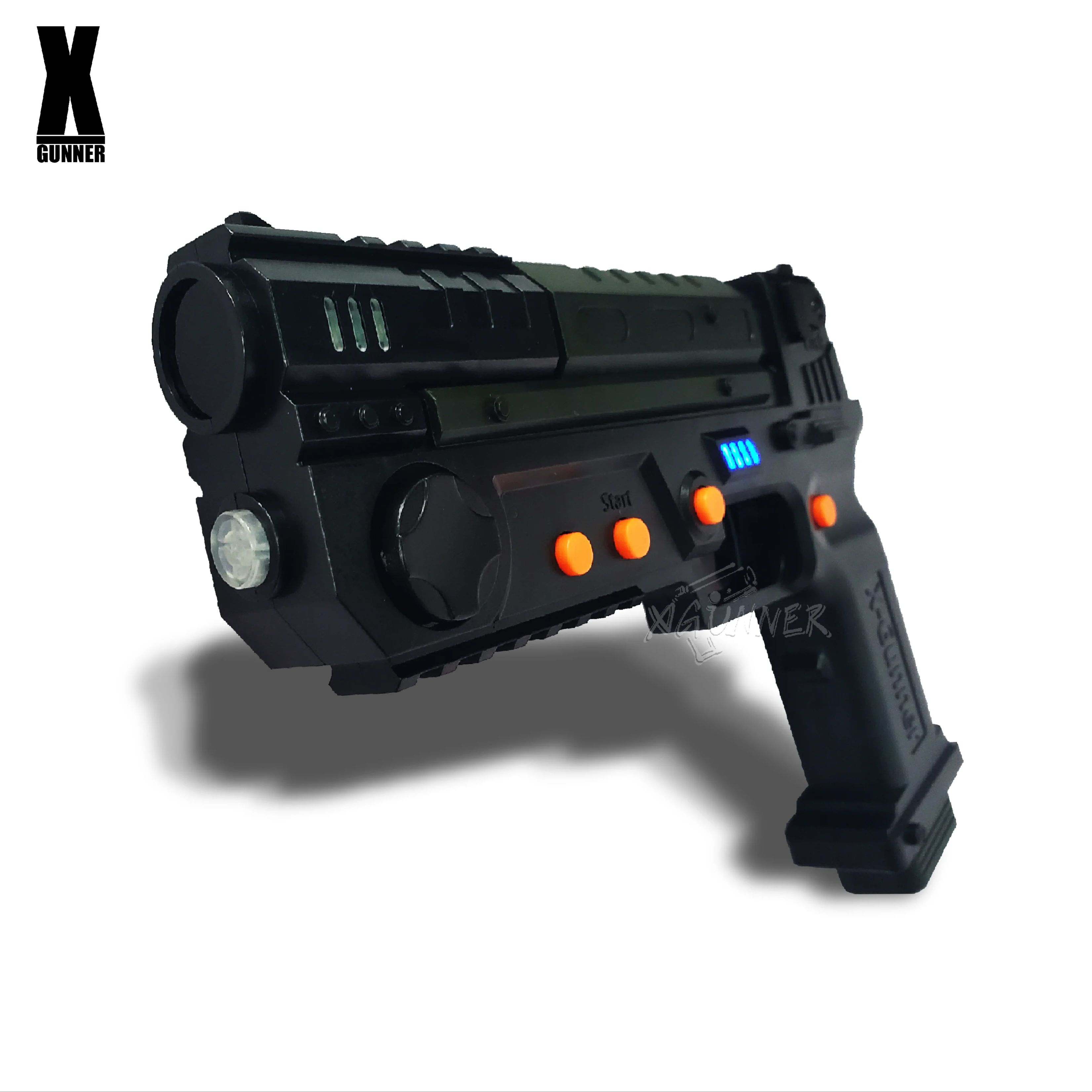 Retro Gaming Gun - X-GUNNER XGUNNER 2.4G Kabellose Gaming-Lichtpistole, Blau