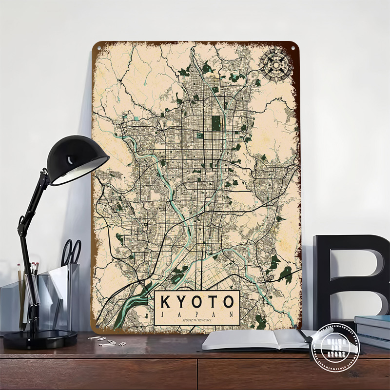 Kyoto Stadtplan Japan Vintage  – Retro Gaming Japan Bewertung und Preis