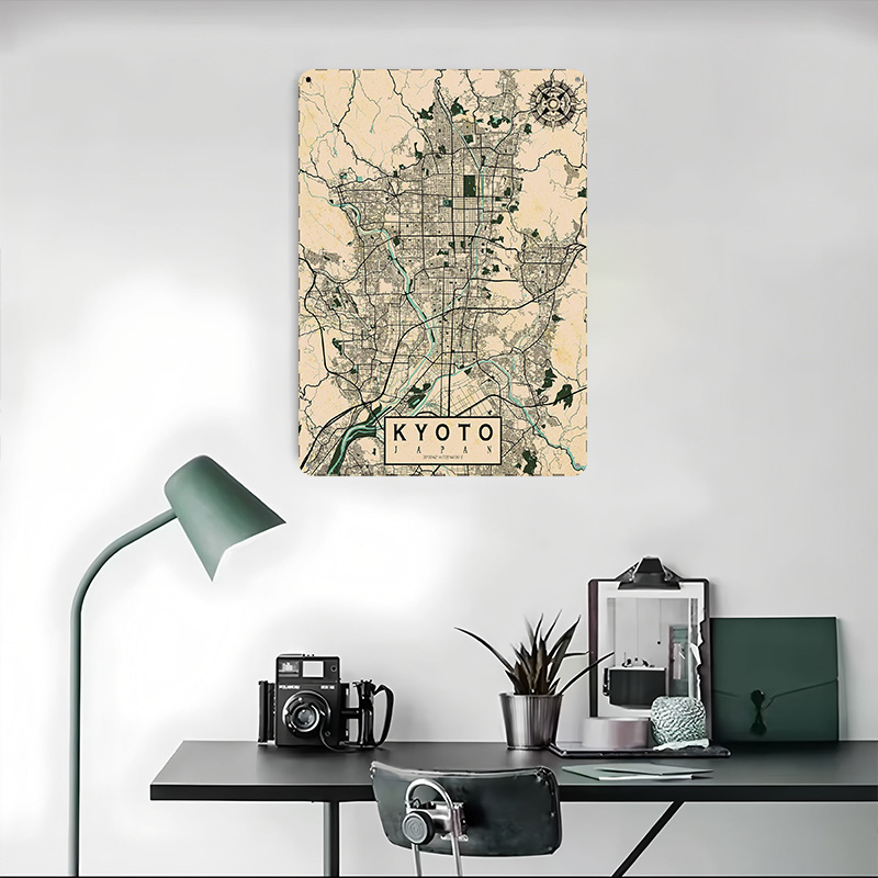 Kyoto Stadtplan Japan Vintage  – Retro Gaming Japan Bewertung und Preis