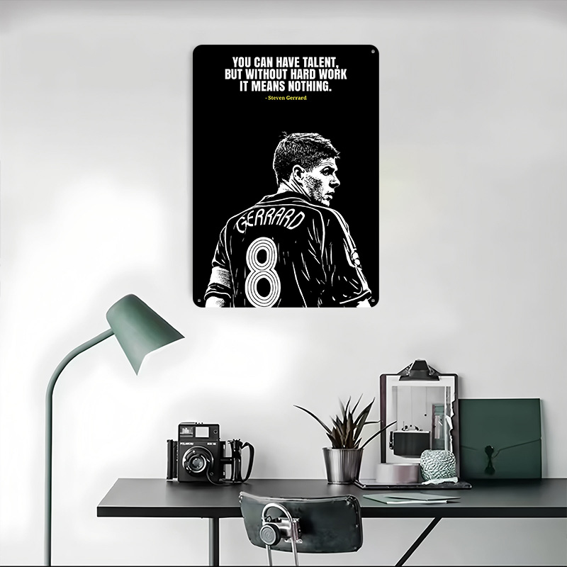 Steven Gerrard Zitat Metallpos – Retro Gaming Quotes Bewertung und Preis