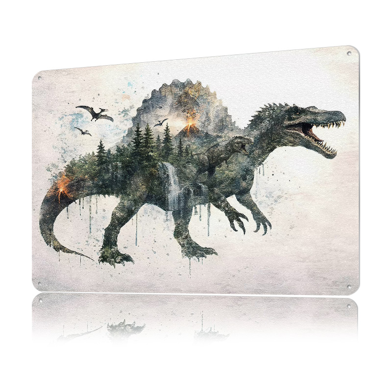 Spinosaurus Metallposter, pers – Retro Poster Gaming Bewertung und Preis