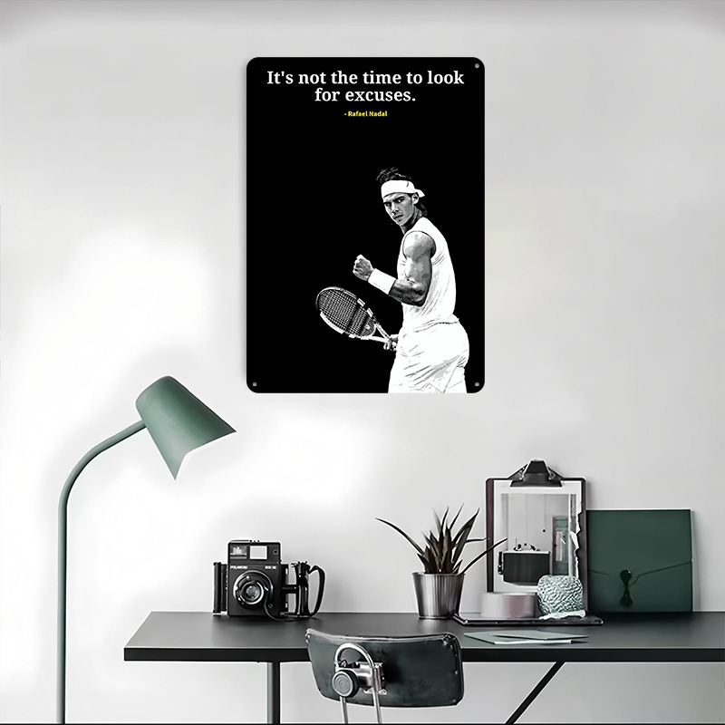 Rafael Nadal Zitate Metallpost – Retro Gaming Quotes Bewertung und Preis