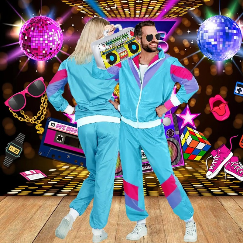80er 90er Jahre Kostüm für Män – Retro Gaming Jacket Bewertung und Preis