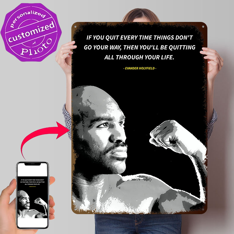 Evander Holyfield Zitate Poste – Retro Gaming Quotes Bewertung und Preis