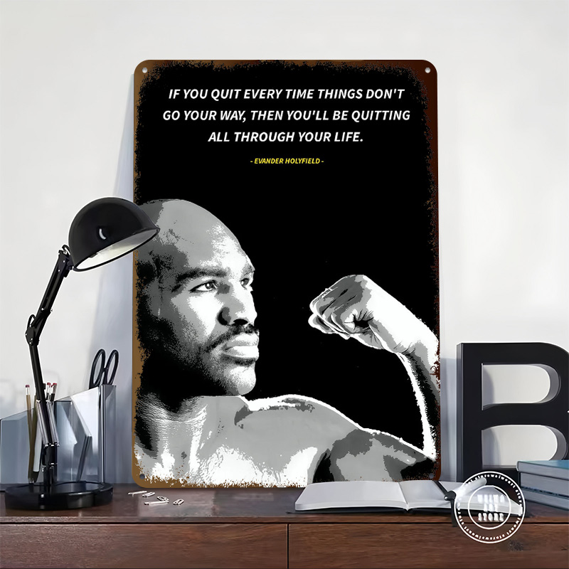 Evander Holyfield Zitate Poste – Retro Gaming Quotes Bewertung und Preis