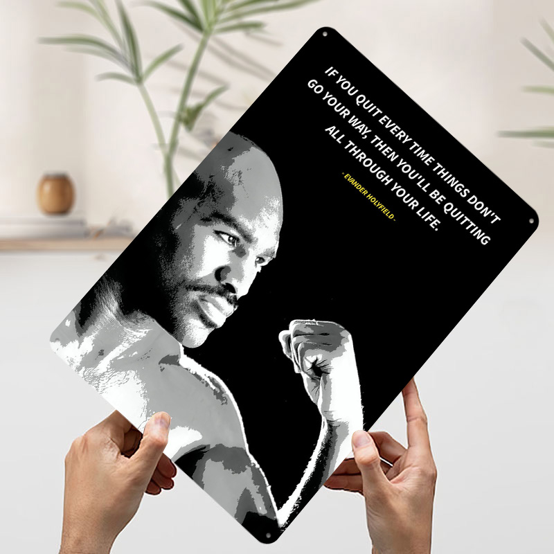 Evander Holyfield Zitate Poste – Retro Gaming Quotes Bewertung und Preis