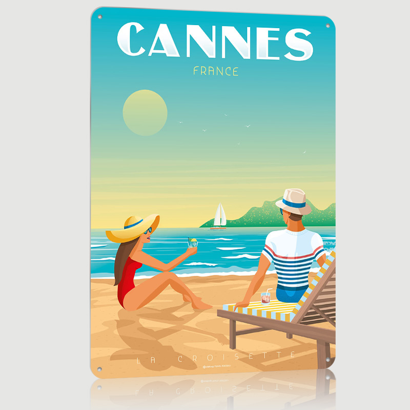 Cannes Frankreich Poster Maßge – Retro Gaming France Bewertung und Preis