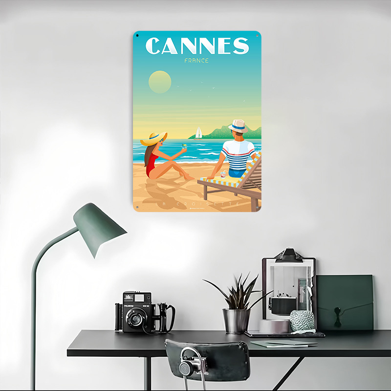Cannes Frankreich Poster Maßge – Retro Gaming France Bewertung und Preis