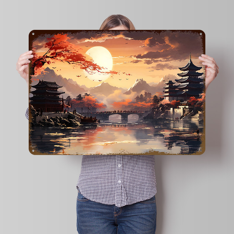 Japanische Landschaft Gedruckt – Retro Gaming Japan Bewertung und Preis