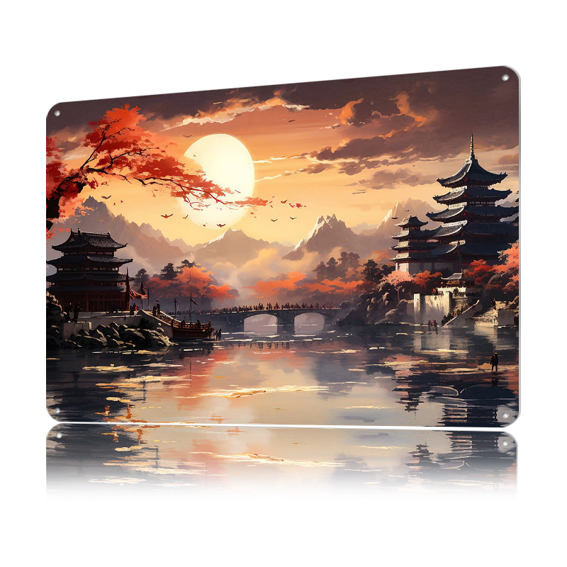 Japanische Landschaft Gedruckt – Retro Gaming Japan Bewertung und Preis