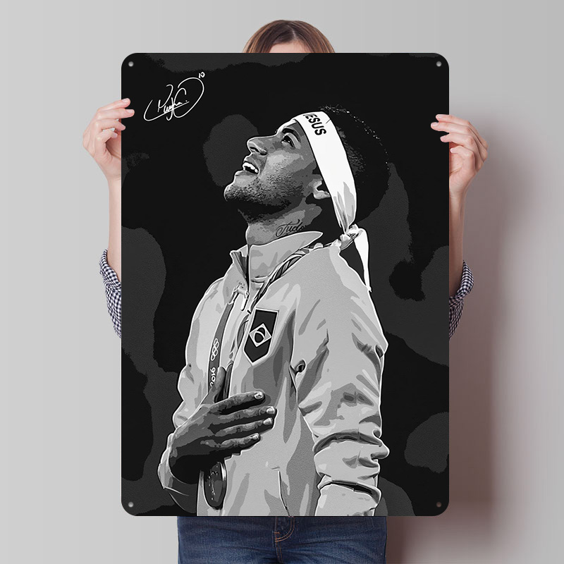 Neymar Jr. Porträt-Poster Indi – Retro Poster Gaming Bewertung und Preis