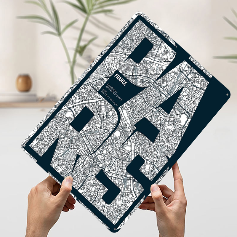 Paris Frankreich Karte Typogra – Retro Gaming France Bewertung und Preis