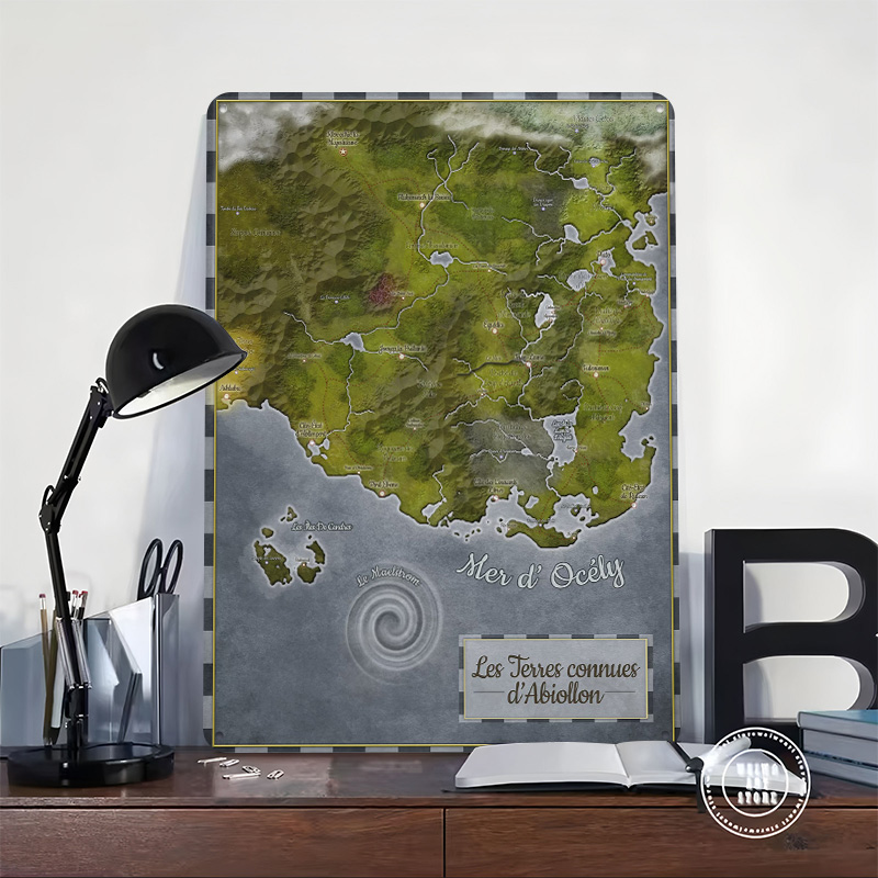 Abiollon Weltkarte Metallposte – World Of Retro Gaming Bewertung und Preis