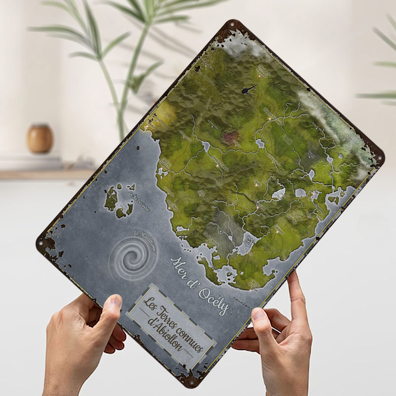 Abiollon Weltkarte Metallposte – World Of Retro Gaming Bewertung und Preis