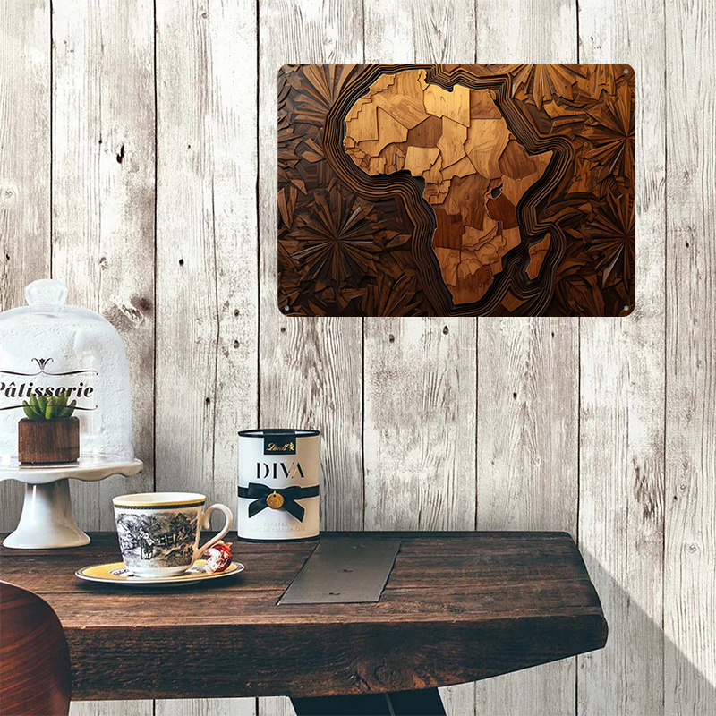 Afrika Karte Holzschnitzerei K – Retro Poster Gaming Bewertung und Preis
