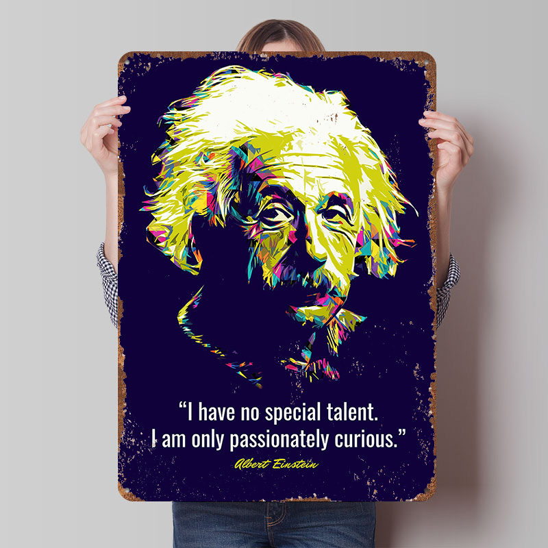 Albert Einstein Zitate Metallp – Retro Gaming Quotes Bewertung und Preis
