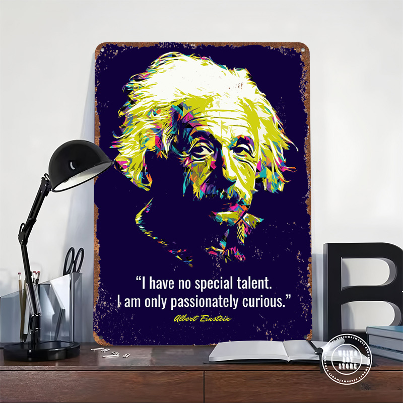 Albert Einstein Zitate Metallp – Retro Gaming Quotes Bewertung und Preis