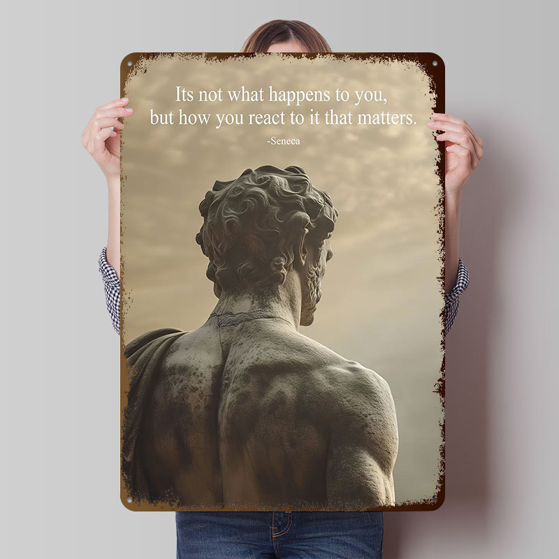 Seneca Stoic Zitat Weißblech P – Retro Gaming Quotes Bewertung und Preis