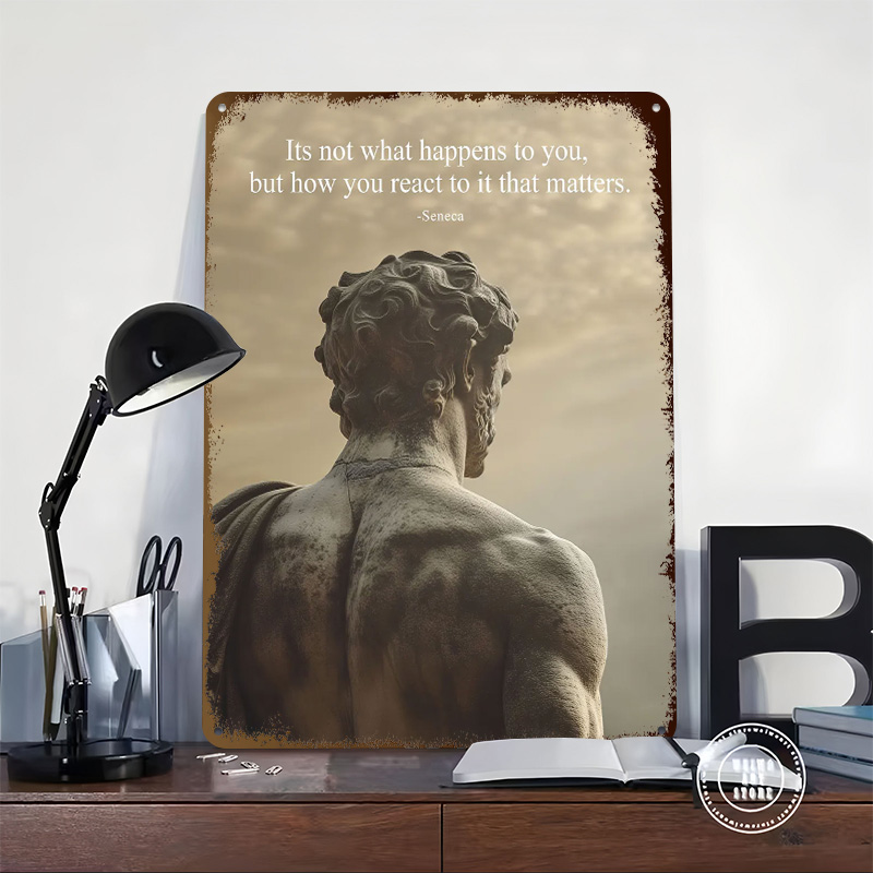 Seneca Stoic Zitat Weißblech P – Retro Gaming Quotes Bewertung und Preis