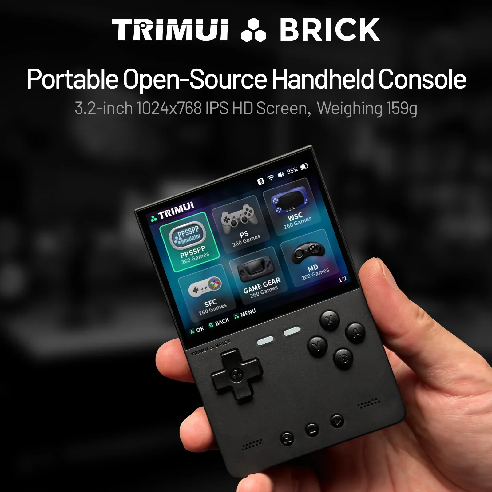 TRIMUI BRICK Handheld-Spieleko – Retro Gaming System Bewertung und Preis