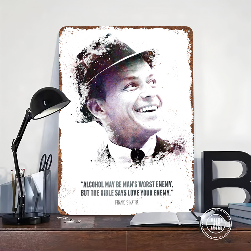 Frank Sinatra und sein Zitat.  – Retro Gaming Quotes Bewertung und Preis