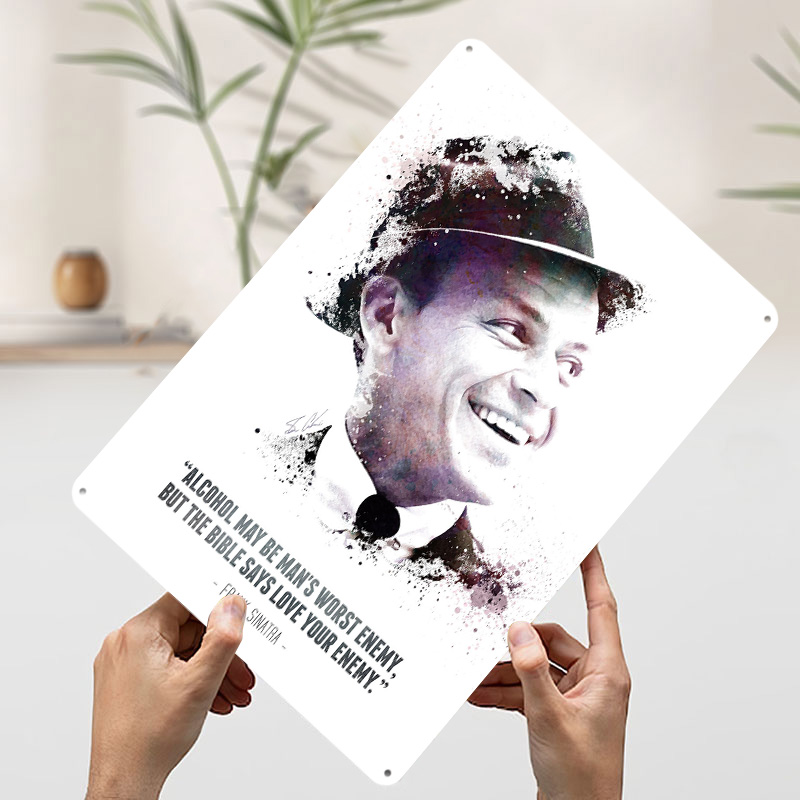 Frank Sinatra und sein Zitat.  – Retro Gaming Quotes Bewertung und Preis