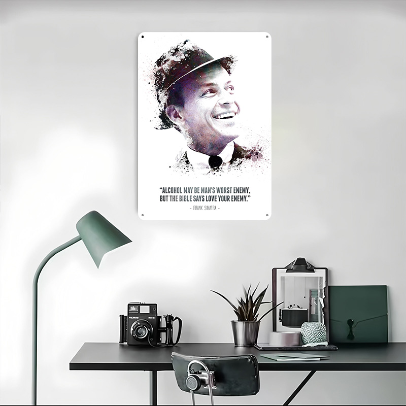 Frank Sinatra und sein Zitat.  – Retro Gaming Quotes Bewertung und Preis