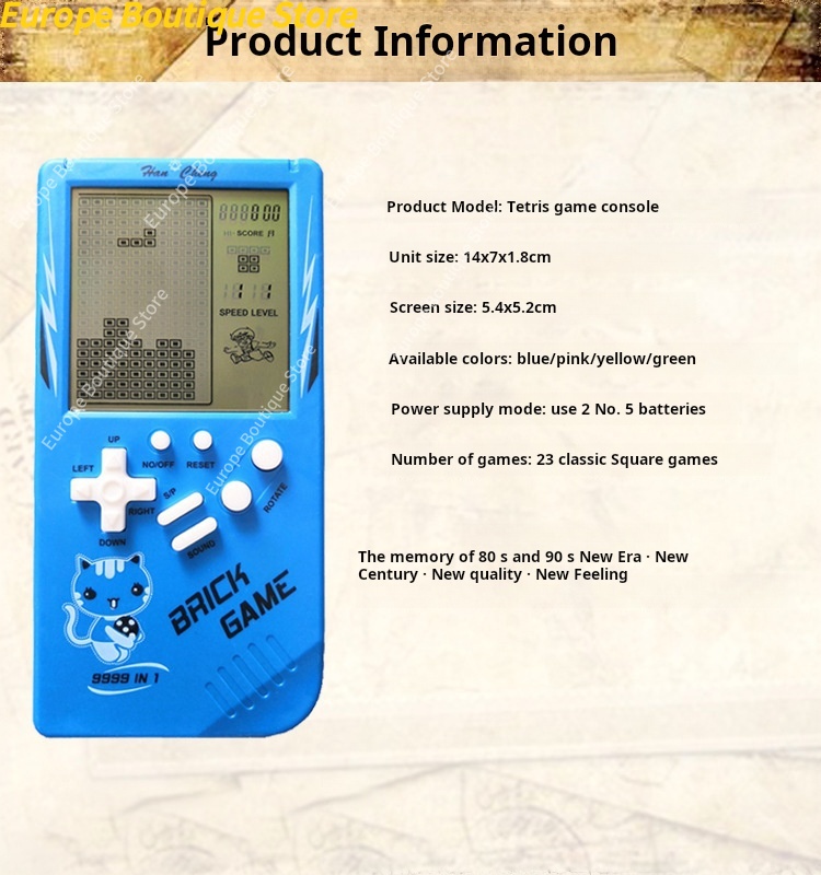 Großbildschirm Kinder-Handheld – Retro Gaming System Bewertung und Preis