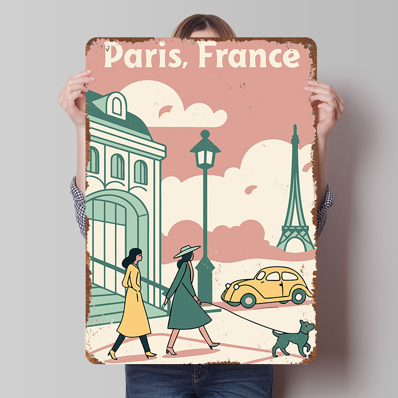 Paris Frankreich Reise-Poster, – Retro Gaming France Bewertung und Preis
