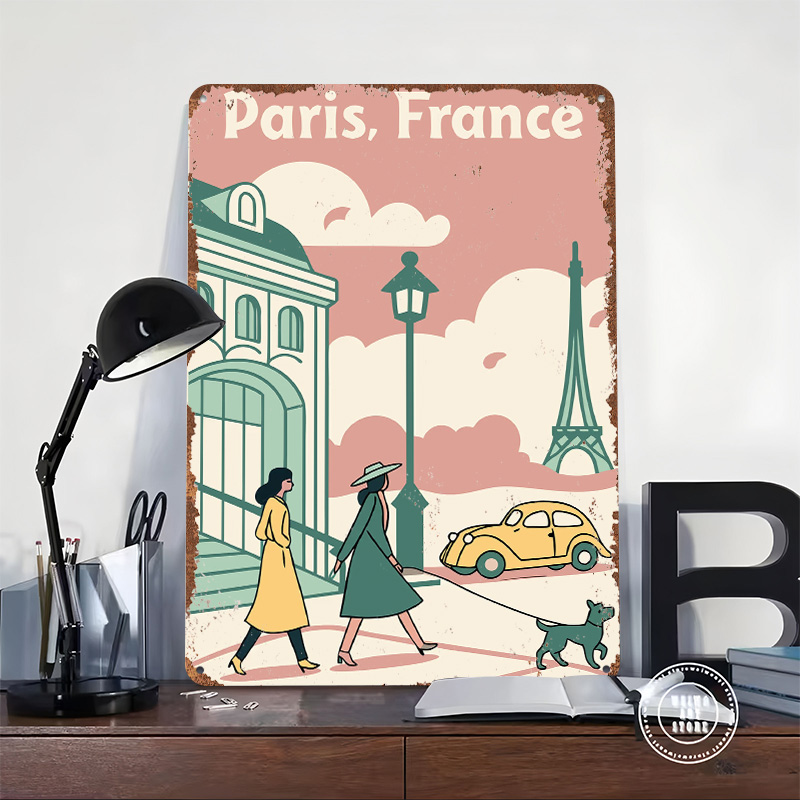 Paris Frankreich Reise-Poster, – Retro Gaming France Bewertung und Preis