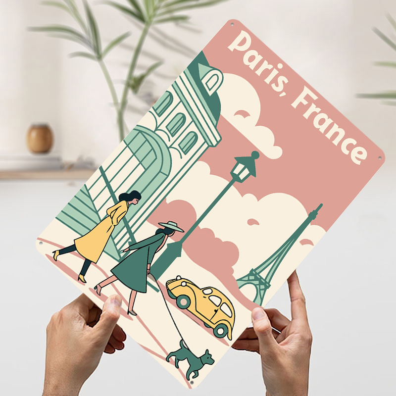 Paris Frankreich Reise-Poster, – Retro Gaming France Bewertung und Preis